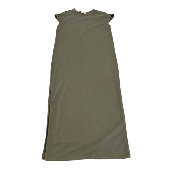 Marine Layer Dresses & Skirts - Marine Layer Taylor Midi Shirt Dress Womens Size S Olive Green Jersey Sleeveless